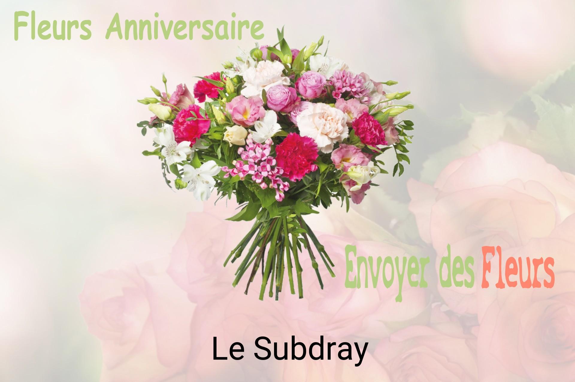 Bouquet de fleurs d’anniversaire livré à Le Subdray